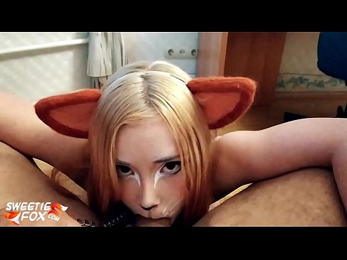 ❤️ Kitsune anameza mboo na kumeza mdomoni Fucking ❤